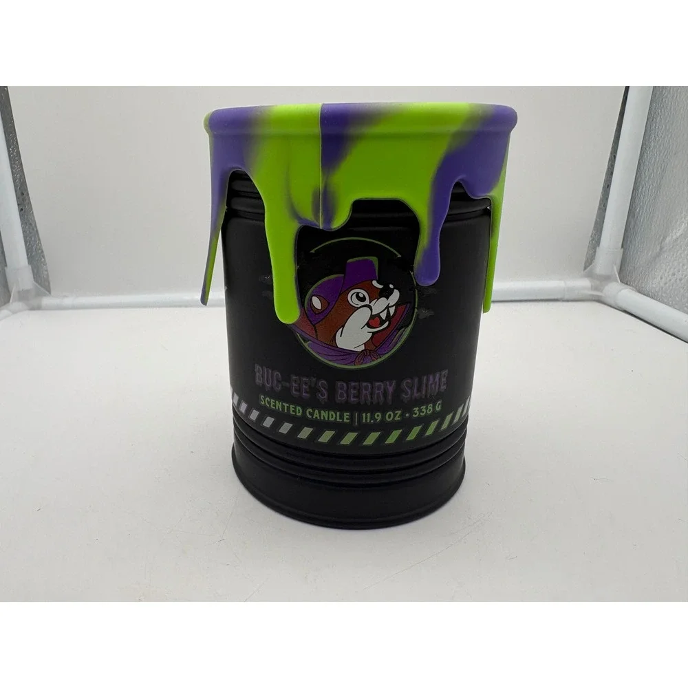 Buc-ee's Halloween 2026 Scented Candle Berry Slime 11.9 oz Spooky Nights Limited